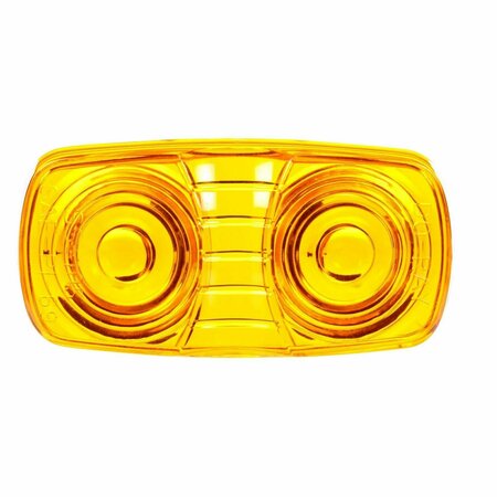 TRUCK-LITE Signal-Stat, Oval, Yellow, Acrylic, Replacement Lens For M/C Lights 1201, 1203, 1204, 1211A 9007A-3